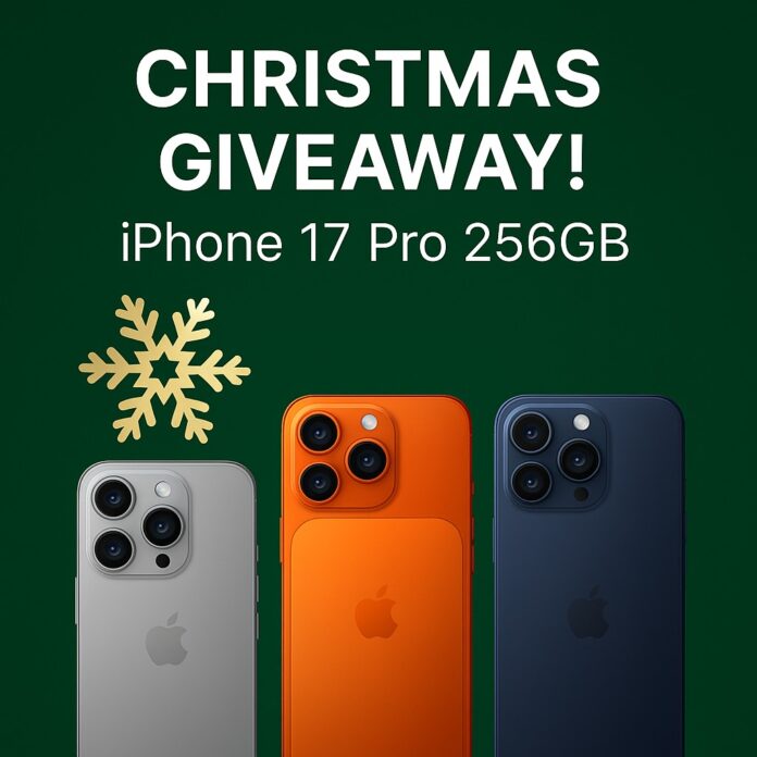IronFX Launches Christmas Giveaway Featuring the New iPhone 17 Pro 256GB