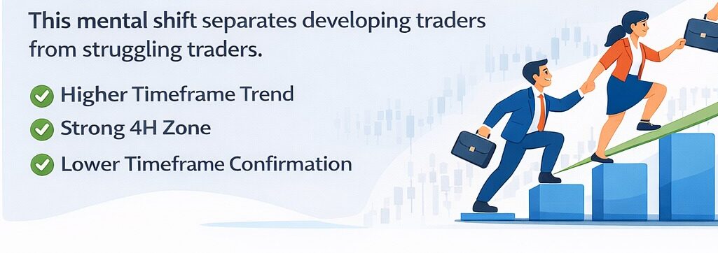 Refine Entry on Lower Timeframes
